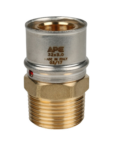 Переходник STOUT 32x1" НР для металлопластиковых труб пресс