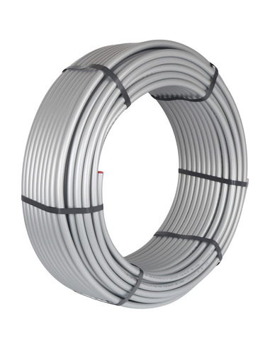 Труба из сшитого полиэтилена STOUT 20x2,9 PE-Xc/Al/PE-Xc стабильная серая (бухта 100 м)