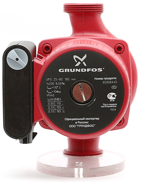 Насос циркуляционный Grundfos UPS 25-80 180 Насос циркуляционный Grundfos UPS 25-80 180