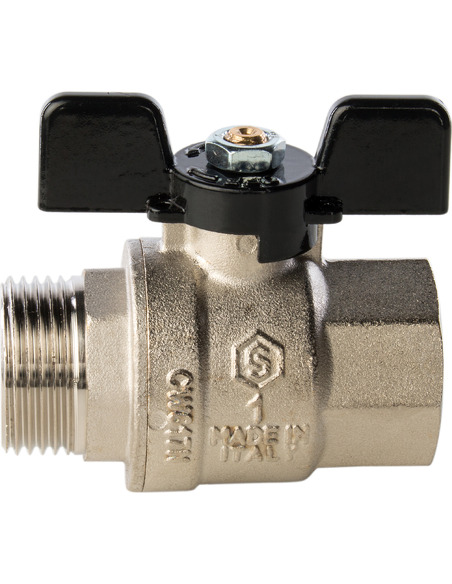 Кран шаровой STOUT полнопроходной 1" ВР-НР (бабочка) Кран шаровой STOUT полнопроходной 1" ВР-НР (бабочка)