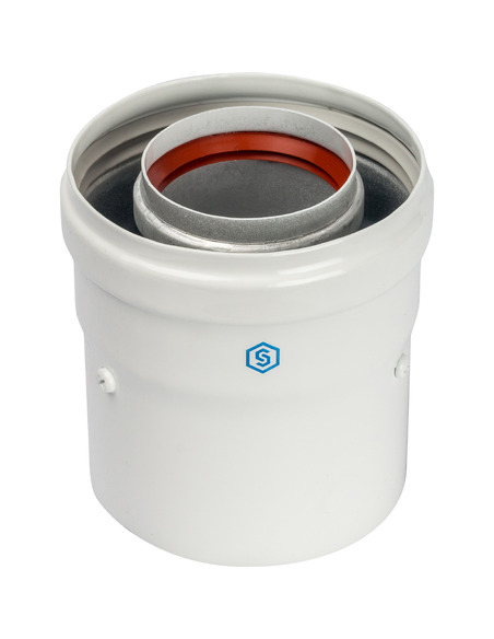 Адаптер котла STOUT Ø60/100 вертикальный (Vaillant, Protherm NEW)