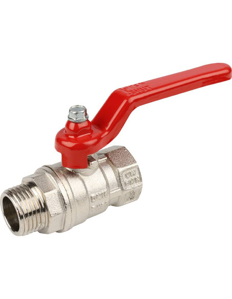 Кран шаровой STOUT стандартнопроходной 1/2" ВР-НР (рычаг)