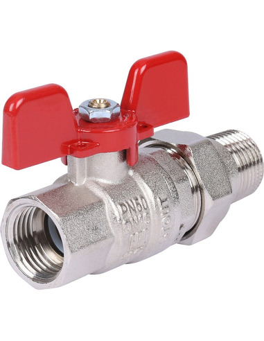 Кран шаровой STOUT полнопроходной 1/2" со сгоном (EPDM) (бабочка)