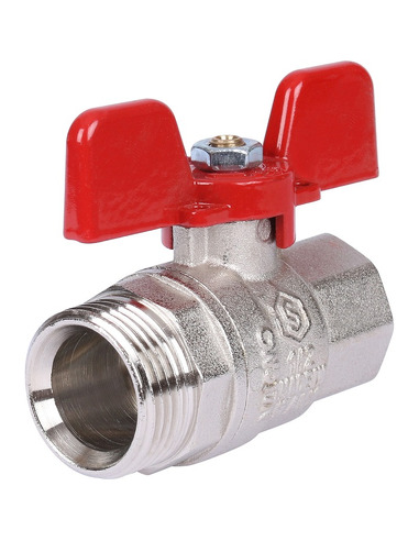 Кран шаровой STOUT полнопроходной 1/2" со сгоном (EPDM) (бабочка)