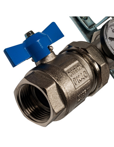 Коллектор STOUT из нержавеющей стали в сборе с расходомерами 9 вых.