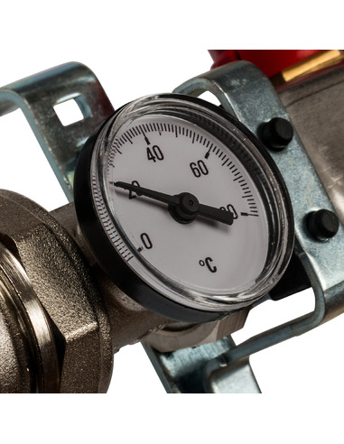 Коллектор STOUT из нержавеющей стали в сборе с расходомерами 9 вых.