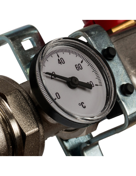 Коллектор STOUT из нержавеющей стали в сборе с расходомерами 9 вых.