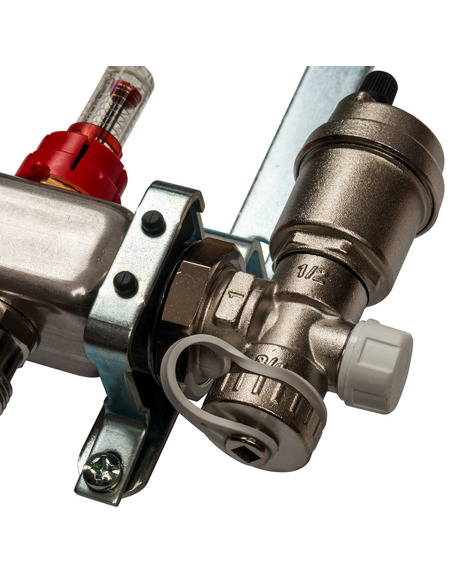 Коллектор STOUT из нержавеющей стали в сборе с расходомерами 9 вых.