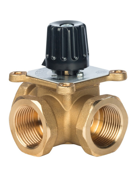 Клапан трехходовой смесительный STOUT 1" ВР, Kvs 12