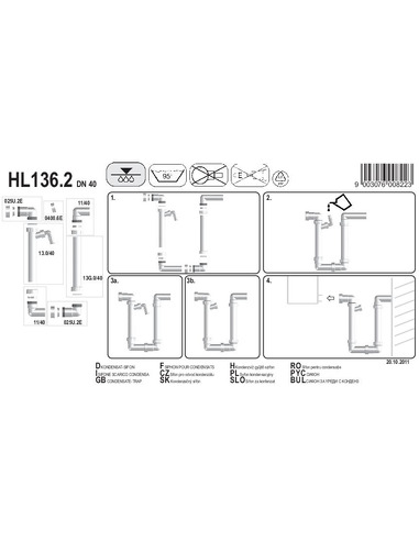 Сифон для кондиционера HL136.2