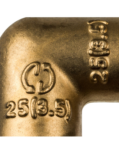 Угольник STOUT 25х90° для труб из сшитого полиэтилена