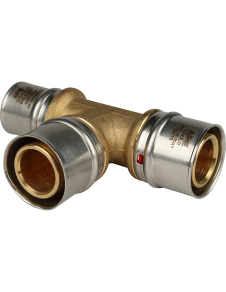 Тройник переходной STOUT 32x32x26 для металлопластиковых труб пресс