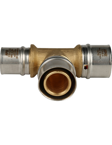 Тройник переходной STOUT 32x32x26 для металлопластиковых труб пресс