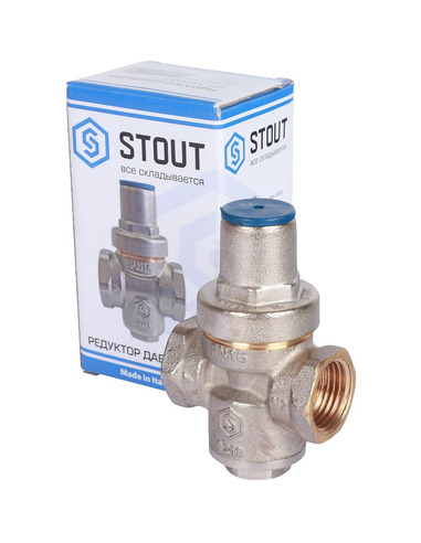Редуктор давления STOUT 1/2" поршневой