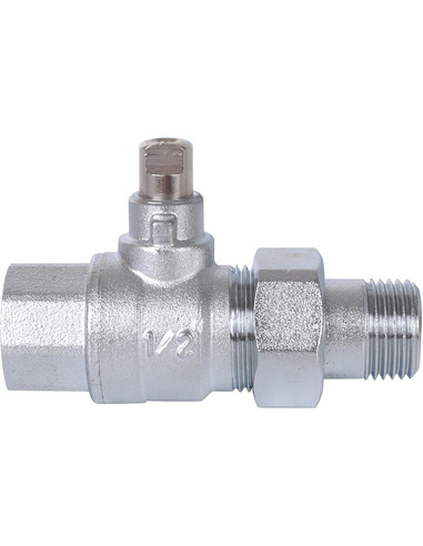 Кран шаровой STOUT 2-ходовой зональный 1/2" со сгоном