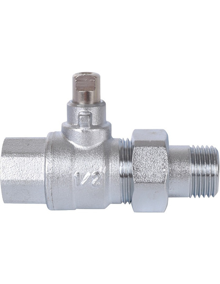 Кран шаровой STOUT 2-ходовой зональный 1/2" со сгоном