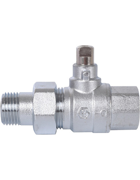 Кран шаровой STOUT 2-ходовой зональный 1/2" со сгоном