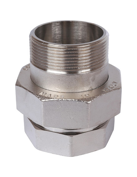 Разъемное соединение "американка" никелированное STOUT 2" ВР-НР (прокладка)