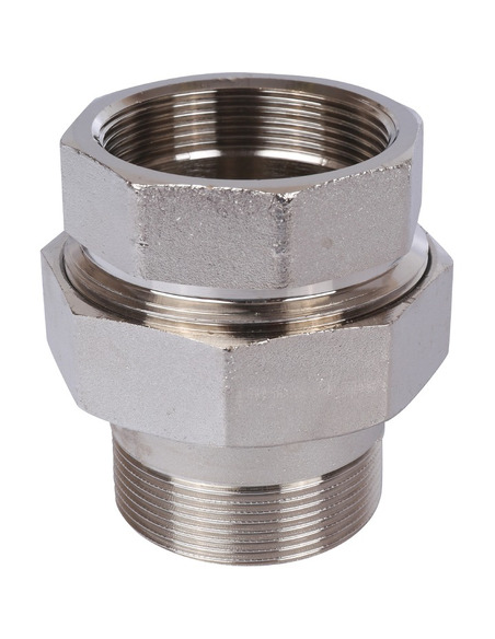 Разъемное соединение "американка" никелированное STOUT 2" ВР-НР (прокладка)