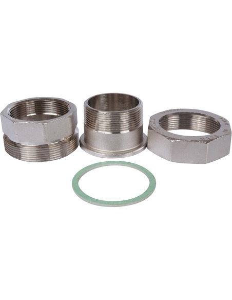 Разъемное соединение "американка" никелированное STOUT 2" ВР-НР (прокладка)