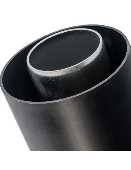 Труба с наконечником STOUT Ø60/100 - 1000мм вертикальная утепленная