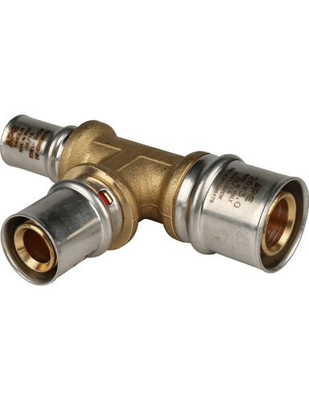 Тройник переходной STOUT 26x20x16 для металлопластиковых труб пресс