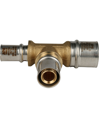 Тройник переходной STOUT 26x20x16 для металлопластиковых труб пресс