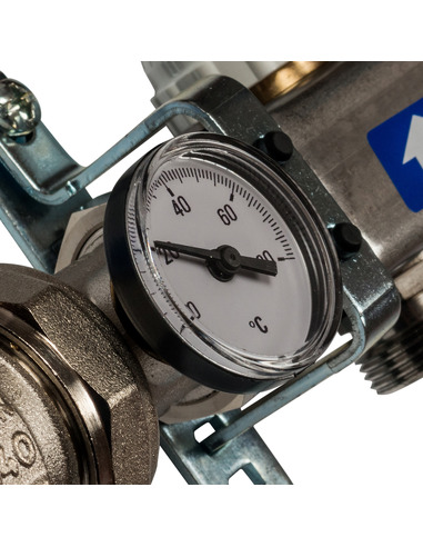 Коллектор STOUT из нержавеющей стали в сборе с расходомерами 8 вых.