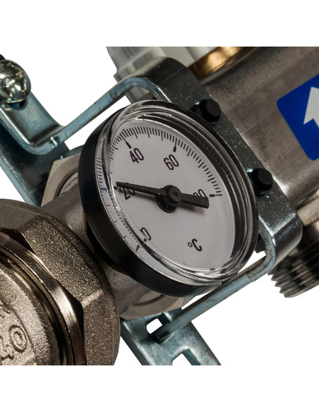 Коллектор STOUT из нержавеющей стали в сборе с расходомерами 8 вых.