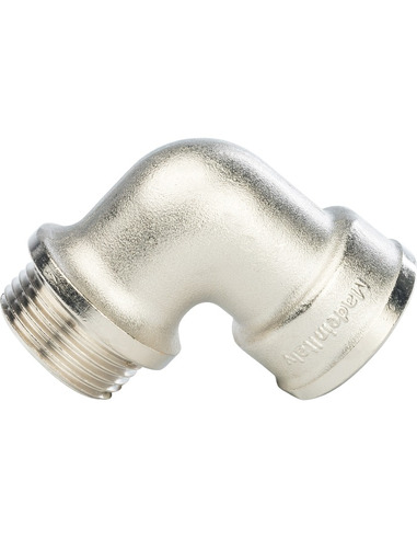 Угольник с упором никелированный STOUT 1" ВР-НР