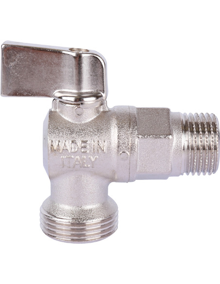 Кран шаровой угловой STOUT 1/2"х3/4" НР-НР Кран шаровой угловой STOUT 1/2"х3/4" НР-НР