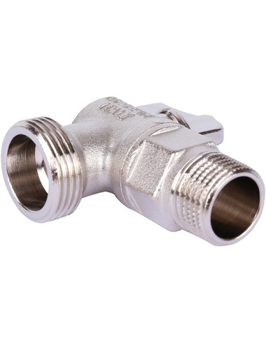 Кран шаровой угловой STOUT 1/2"х3/4" НР-НР