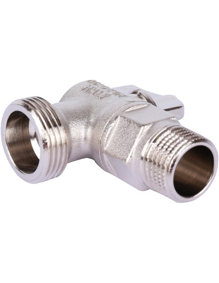 Кран шаровой угловой STOUT 1/2"х3/4" НР-НР Кран шаровой угловой STOUT 1/2"х3/4" НР-НР