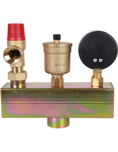 Группа безопасности котла STOUT 3 бар до 50 кВт в теплоизоляции