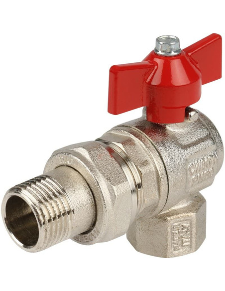 Кран шаровой ITAP IDEAL 298 1/2" угловой со сгоном (бабочка) Кран шаровой ITAP IDEAL 298 1/2" угловой со сгоном (бабочка)