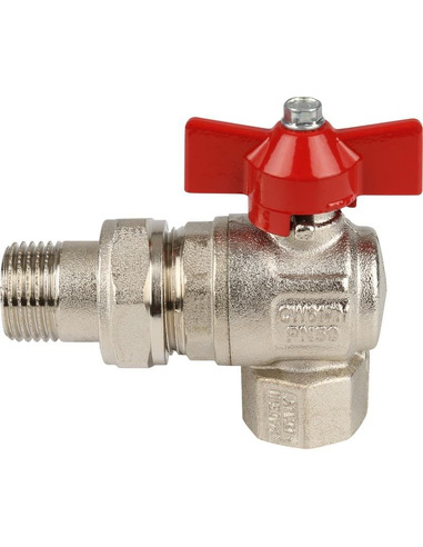 Кран шаровой ITAP IDEAL 298 1/2" угловой со сгоном (бабочка)