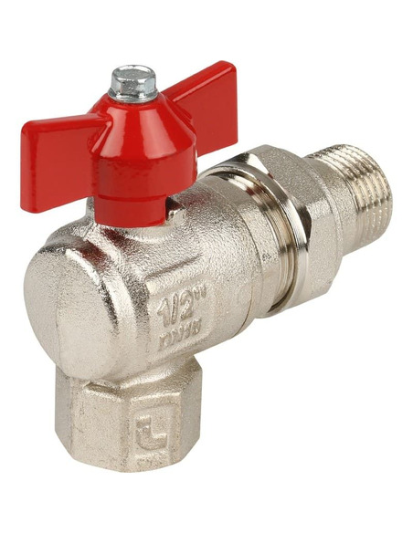 Кран шаровой ITAP IDEAL 298 1/2" угловой со сгоном (бабочка) Кран шаровой ITAP IDEAL 298 1/2" угловой со сгоном (бабочка)
