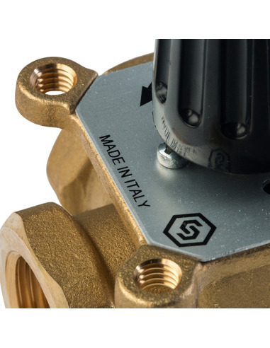 Клапан трехходовой смесительный STOUT 1" ВР, Kvs 8