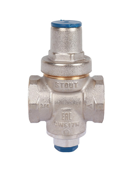 Редуктор давления STOUT 3/4" поршневой с выходом под манометр new