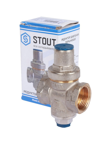 Редуктор давления STOUT 3/4" поршневой с выходом под манометр new