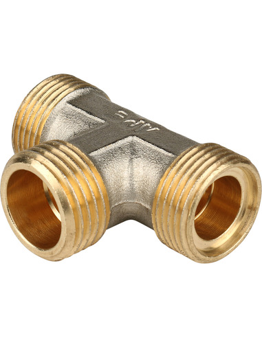 Тройник переходной STOUT 16x1/2"х16 НР для металлопластиковых труб обжим