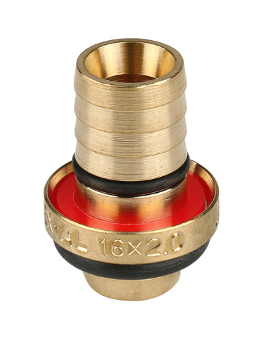 Тройник переходной STOUT 16x1/2"х16 НР для металлопластиковых труб обжим