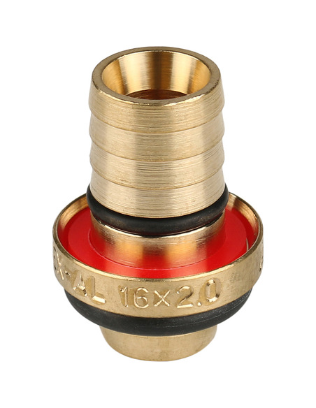 Тройник переходной STOUT 16x1/2"х16 НР для металлопластиковых труб обжим