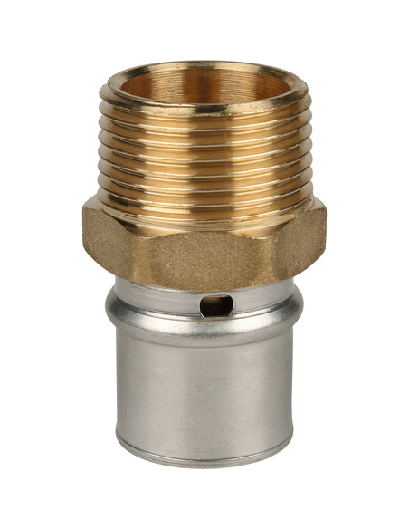 Переходник STOUT 26x1" НР для металлопластиковых труб пресс