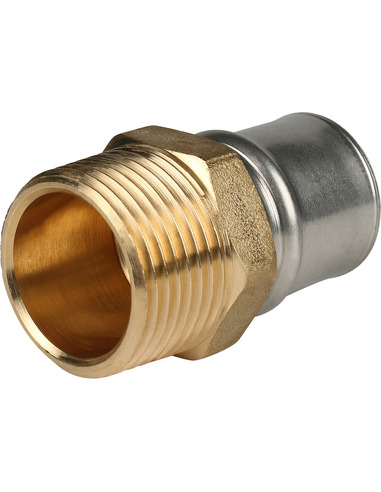 Переходник STOUT 26x1" НР для металлопластиковых труб пресс