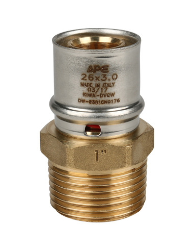 Переходник STOUT 26x1" НР для металлопластиковых труб пресс