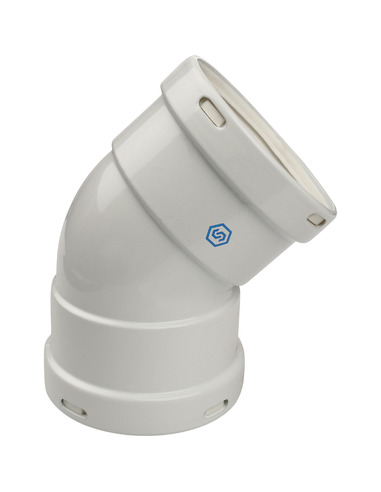 Отвод STOUT Ø80 - 45° м/м