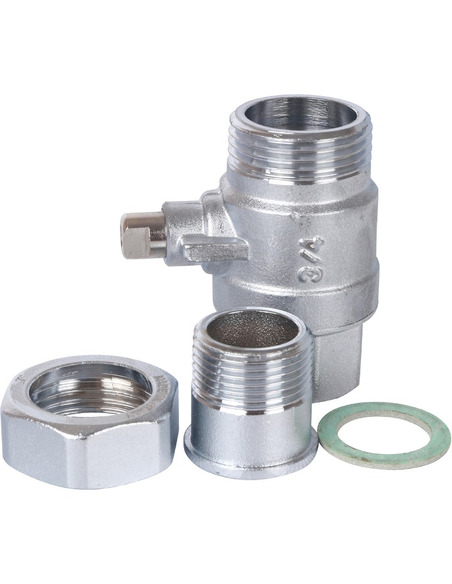 Кран шаровой STOUT 2-ходовой зональный 3/4" со сгоном