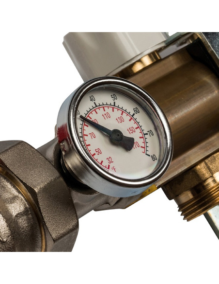 Коллектор STOUT из латуни в сборе без расходомеров 8 вых.