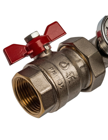 Коллектор STOUT из латуни в сборе без расходомеров 8 вых.